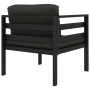Set muebles de jardín 6 pzas y cojines aluminio gris antracita by , Garden sets - Ref: Foro24-3107800, Price: 919,20 €, Disco...