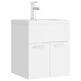 Möbel mit Waschbecken aus weißem Sperrholz von vidaXL, Badezimmerwaschtische - Ref: Foro24-3071261, Preis: 164,02 €, Rabatt: %