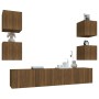 Set de muebles para TV 6 pzas madera contrachapada roble marrón von , TV-Möbel - Ref: Foro24-3114261, Preis: 153,21 €, Rabatt: %