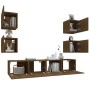 Set de muebles para TV 6 pzas madera contrachapada roble marrón von , TV-Möbel - Ref: Foro24-3114261, Preis: 153,21 €, Rabatt: %