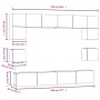 Set de muebles para TV 8 piezas madera contrachapada negro von , TV-Möbel - Ref: Foro24-3114415, Preis: 300,61 €, Rabatt: %