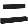 Set de muebles para TV 4 piezas madera contrachapada negro von , TV-Möbel - Ref: Foro24-3114527, Preis: 164,09 €, Rabatt: %