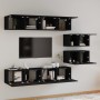 Set de muebles para TV 6 piezas madera contrachapada negro von , TV-Möbel - Ref: Foro24-3114599, Preis: 253,92 €, Rabatt: %