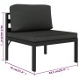 Set muebles de jardín 6 pzas y cojines aluminio gris antracita de , Conjuntos de jardín - Ref: Foro24-3115916, Precio: 1,00 €...