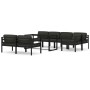 Set muebles de jardín 8 pzas y cojines aluminio gris antracita von , Gartensets - Ref: Foro24-3115928, Preis: 1,00 €, Rabatt: %