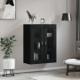 Armario de pared madera de ingeniería negro 69,5x34x90 cm by , Sideboards - Ref: Foro24-834987, Price: 116,64 €, Discount: %