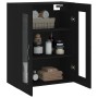 Armario de pared madera de ingeniería negro 69,5x34x90 cm by , Sideboards - Ref: Foro24-834987, Price: 116,64 €, Discount: %