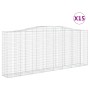 Cestas de gaviones 15 uds forma de arco hierro 400x50x160/180cm von , Töpfe und Pflanzgefäße - Ref: Foro24-3146004, Preis: 2,...