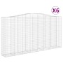 Cestas de gaviones 6 uds forma de arco hierro 400x50x200/220 cm de , Maceteros y jardineras - Ref: Foro24-3146025, Precio: 1,...