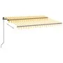 Gelb-weiße manuell einziehbare Markise 350x250 cm von vidaXL, Markisen - Ref: Foro24-3069078, Preis: 255,66 €, Rabatt: %