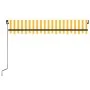 Gelb-weiße manuell einziehbare Markise 350x250 cm von vidaXL, Markisen - Ref: Foro24-3069078, Preis: 255,66 €, Rabatt: %