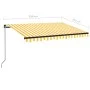 Gelb-weiße manuell einziehbare Markise 350x250 cm von vidaXL, Markisen - Ref: Foro24-3069078, Preis: 255,66 €, Rabatt: %