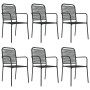 Juego de comedor jardín 7 pzas acero y cuerda de algodón negro by , Garden sets - Ref: Foro24-3156541, Price: 447,42 €, Disco...