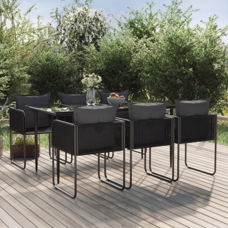 Juego de comedor para jardín 7 piezas negro von , Gartensets - Ref: Foro24-3156501, Preis: 560,51 €, Rabatt: %