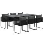Juego de comedor para jardín 7 piezas negro von , Gartensets - Ref: Foro24-3156501, Preis: 560,51 €, Rabatt: %