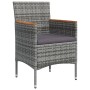 Juego de comedor de jardín 7 piezas con cojines gris y negro von , Gartensets - Ref: Foro24-3156645, Preis: 473,44 €, Rabatt: %
