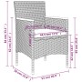 Juego de comedor de jardín 7 piezas con cojines gris y negro von , Gartensets - Ref: Foro24-3156645, Preis: 473,44 €, Rabatt: %