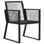 Juego de comedor de jardín 5 piezas ratán PVC negro by , Garden sets - Ref: Foro24-3156548, Price: 421,96 €, Discount: %