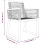 Juego de comedor de jardín 5 piezas ratán PVC negro by , Garden sets - Ref: Foro24-3156548, Price: 421,96 €, Discount: %