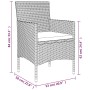 Juego de comedor de jardín 7 piezas con cojines marrón y negro von , Gartensets - Ref: Foro24-3156613, Preis: 502,14 €, Rabat...
