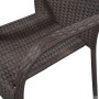 Juego de comedor de jardín 5 piezas ratán sintético marrón by , Garden sets - Ref: Foro24-3156672, Price: 327,10 €, Discount: %