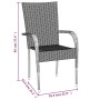 Juego de comedor de jardín 5 piezas ratán sintético marrón by , Garden sets - Ref: Foro24-3156672, Price: 327,10 €, Discount: %