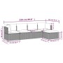 Set de muebles de jardín 5 pzas y cojines ratán sintético gris von , Gartensets - Ref: Foro24-3157319, Preis: 460,99 €, Rabat...