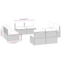 Sofás centrales de jardín 8 uds ratán PE gris 57x57x56 cm by , Garden sets - Ref: Foro24-3157505, Price: 738,57 €, Discount: %