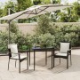 Set comedor de jardín 3 pzas con cojines ratán sintético negro by , Garden sets - Ref: Foro24-3185095, Price: 205,98 €, Disco...