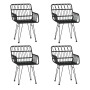 Juego de comedor de jardín 5 piezas ratán sintético negro von , Gartensets - Ref: Foro24-3157868, Preis: 384,30 €, Rabatt: %