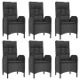 Set de comedor de jardín 7 pzas y cojines ratán sintético negro von , Gartensets - Ref: Foro24-3185192, Preis: 846,06 €, Raba...