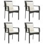 Set de muebles jardín 5 pzas con cojines ratán sintético negro by , Garden sets - Ref: Foro24-3185110, Price: 400,13 €, Disco...
