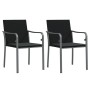 Juego comedor jardín 3 piezas y cojines ratán sintético y acero von , Gartensets - Ref: Foro24-3186939, Preis: 216,12 €, Raba...