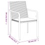 Juego comedor jardín 5 piezas y cojines ratán sintético y acero by , Garden sets - Ref: Foro24-3186945, Price: 334,90 €, Disc...