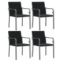Juego comedor jardín 5 piezas y cojines ratán sintético y acero by , Garden sets - Ref: Foro24-3186947, Price: 353,83 €, Disc...