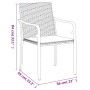 Juego comedor jardín 5 piezas y cojines ratán sintético y acero by , Garden sets - Ref: Foro24-3186947, Price: 353,83 €, Disc...
