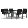 Juego comedor jardín 7 piezas y cojines ratán sintético y acero by , Garden sets - Ref: Foro24-3186964, Price: 446,39 €, Disc...