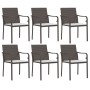 Juego comedor jardín 7 piezas y cojines ratán sintético y acero von , Gartensets - Ref: Foro24-3186958, Preis: 409,77 €, Raba...