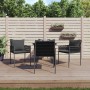 Juego comedor jardín 5 piezas y cojines ratán sintético y acero by , Garden sets - Ref: Foro24-3187052, Price: 439,61 €, Disc...