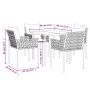 Juego comedor jardín 5 piezas y cojines ratán sintético y acero von , Gartensets - Ref: Foro24-3187050, Preis: 386,57 €, Raba...