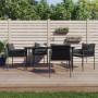 Juego comedor jardín 5 piezas y cojines ratán sintético y acero von , Gartensets - Ref: Foro24-3187059, Preis: 492,68 €, Raba...