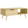 Engineered wood Sonoma oak coffee table 100x49.5x43 cm by vidaXL, Coffee table - Ref: Foro24-326789, Price: 85,95 €, Discount: %