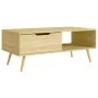 Engineered wood Sonoma oak coffee table 100x49.5x43 cm by vidaXL, Coffee table - Ref: Foro24-326789, Price: 85,26 €, Discount: %