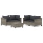 Set de muebles de jardín 5 pzas y cojines ratán sintético gris by , Garden sets - Ref: Foro24-3187264, Price: 482,69 €, Disco...