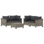 Set de muebles de jardín 5 pzas y cojines ratán sintético gris by , Garden sets - Ref: Foro24-3187264, Price: 482,69 €, Disco...