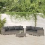 Set de muebles de jardín 7 pzas y cojines ratán sintético gris by , Garden sets - Ref: Foro24-3187266, Price: 631,28 €, Disco...