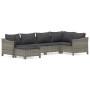 Set de muebles de jardín 6 pzas y cojines ratán sintético gris by , Garden sets - Ref: Foro24-3187291, Price: 505,14 €, Disco...