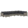 Set de muebles de jardín 8 pzas y cojines ratán sintético gris by , Garden sets - Ref: Foro24-3187298, Price: 644,33 €, Disco...