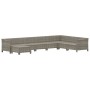 Set de muebles de jardín 8 pzas y cojines ratán sintético gris by , Garden sets - Ref: Foro24-3187298, Price: 644,33 €, Disco...