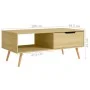 Engineered wood Sonoma oak coffee table 100x49.5x43 cm by vidaXL, Coffee table - Ref: Foro24-326789, Price: 85,26 €, Discount: %